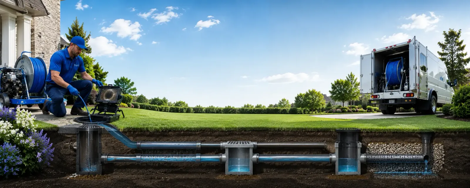 Outdoor drain cleaning information for Fostoria, IA